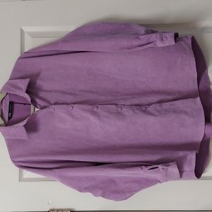 Corduroy button-up shirt